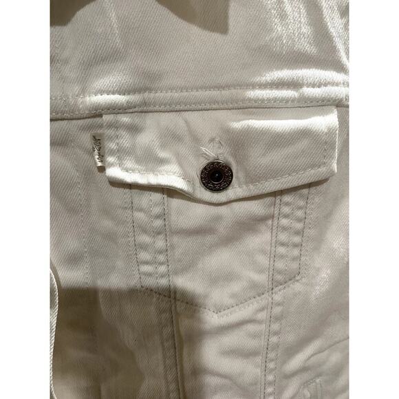 Levi’s White Vest with Harley-Davidson’s Patches (Upcycled) - (EUC) - Picture 7 of 8